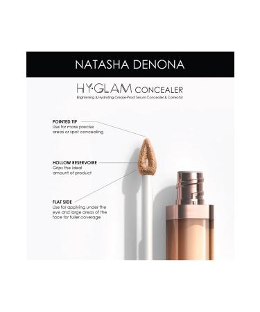 natasha denona Hy-Glam Brightening & Hydrating Medium to Full Coverage Crease Proof Serum Concealer - Buy Online on GoSupps.com