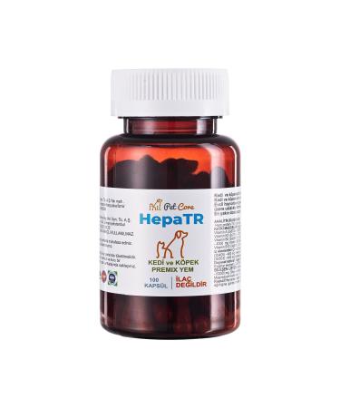 PetCore Hepatr - 100 Capsules - Liver Function Supporting Premix Food for Cats and Dogs