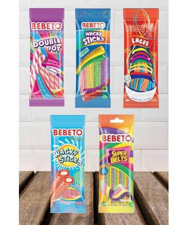 BEBETO Stick Vegetarian Jelly 75gr 5 Pack