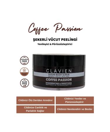Clavien Coffee Passion Sugar Body Scrub