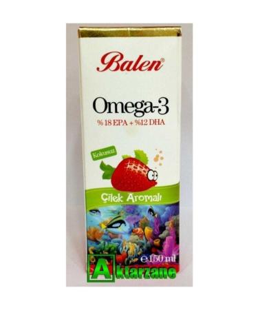 Balen Omega 3 Strawberry Flavored Fish Oil 150 ml