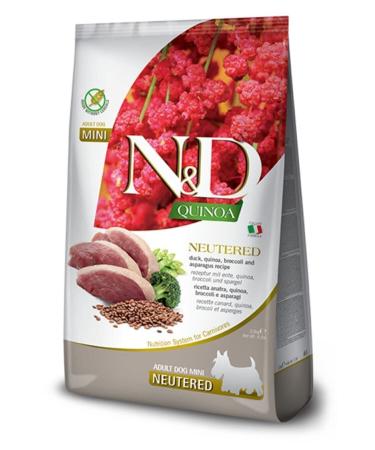 N & D N & D Quinoa Mini Duck and Broccoli Adult Sterilized Dog Food 2.5 Kg