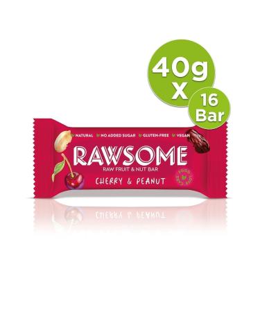 Rawsome Cherry & Peanut Fruit and Nut Bar 40g X 16 Pieces - Buy Online on GoSupps.com