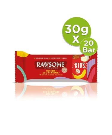 Rawsome Multivitamin Kids Bar Gluten Free and Vegan 30g X 20 Pieces - Buy Online on GoSupps.com
