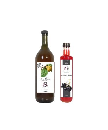 S heylaana Natural Quince Vinegar 1500 Ml - Natural Blackberry Vinegar 500 Ml