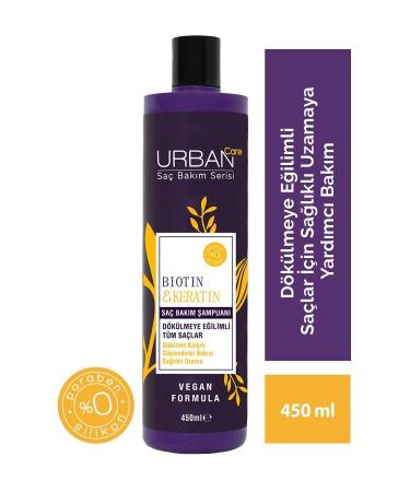 Urban Care Biotin&keratin Special Shampoo for Hair Prone to Hair Loss-vegan-450 Ml