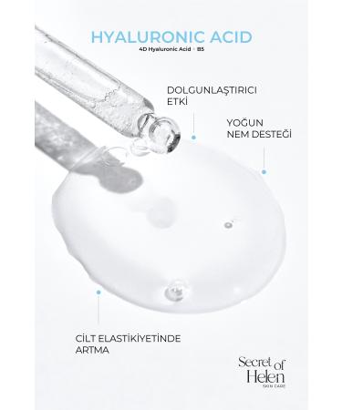 Secret of Helen Hyaluronic Acid Serum 30 ml | Intensive Moisturizing & Skin Barrier Strengthening | 4D Hyaluronic Acid +B5 - Buy Online on GoSupps.com