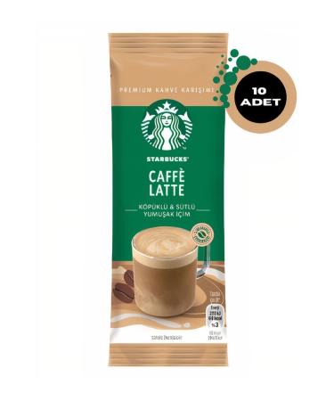 Starbucks Caffe Latte Premium Coffee Mix 14 Gr X 10 Pieces