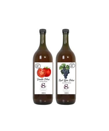S heylaana Natural Tomato Vinegar 1500 Ml - Natural Black Grape Vinegar 1500 Ml