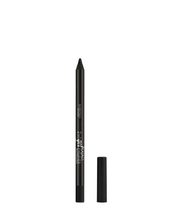 Deborah 2in1 Gel Kajal Intense Permanent Non-Flowing Waterproof Pencil Gel Eyeliner No: 01 Black