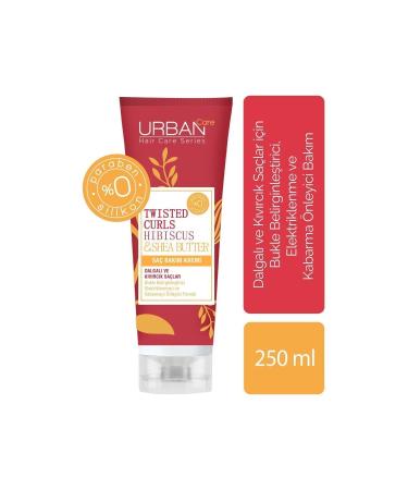 Urban Care Hibiscus & Shea Butter Curly and Wavy Hair Special Sulfate-Free Hair Care Cream-250 ml