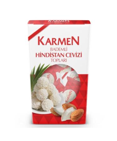Karmen Almond Coconut Balls 150 Gr * 7 Pieces