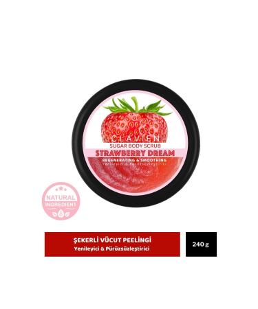 Clavien Strawberry Dream Sugar Body Scrub - Buy Online on GoSupps.com