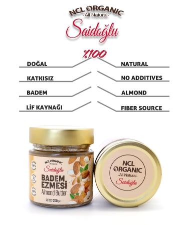 NCL ORGANIC SA DO LU Almond Butter 100% Natural No Additives No Sugar 200gr - Buy Online on GoSupps.com