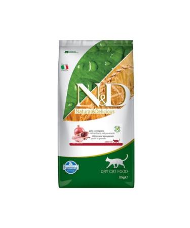 N & D Prime Grain Free Chicken and Pomegranate Adult Cat Dry Food 10 Kg