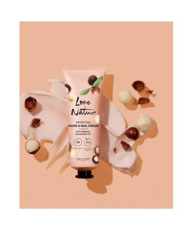 Oriflame Love Nature Protective Hand & Nail Cream with Organic Macadamia Oil 150 Milim