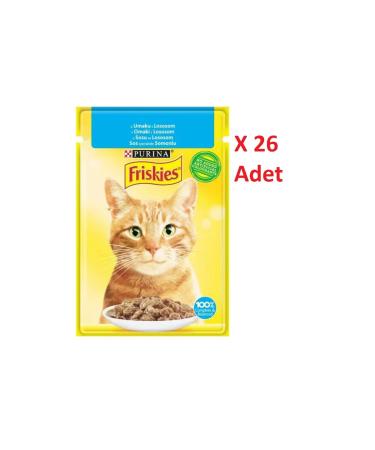 Friskies Purina Friskies Salmon Adult Cat Wet Food 26 X 85 gr