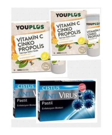 Generica Youplus Vitamin C Zinc Propolis 2 Pieces And Cistus Antivirus Pastille 2 Pieces