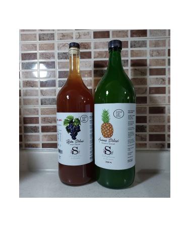 Suheylaana Natural Pineapple Vinegar 2000 Ml And Grape Vinegar 1500 Ml