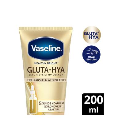 Vaseline Gluta Hya Serum Effective UV Body Lotion Anti-Stain and Brightening 200 ml