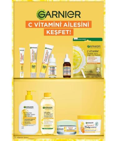 Garnier Vitamin C Bright Daily Brightening Cream 50ML - Buy Online on GoSupps.com