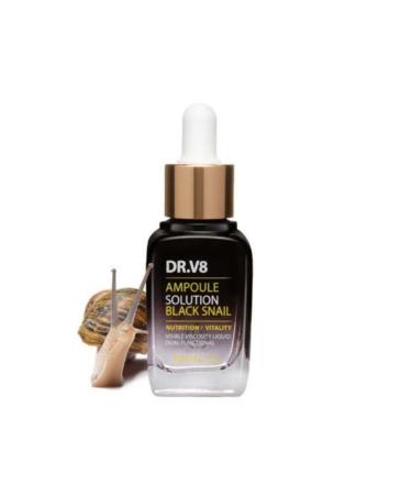 Farmstay Farm Stay Dr-v8 Ampoule Solution Black Snail Snail Extract Regenerating Ampoule 30ml - Buy Online on GoSupps.com