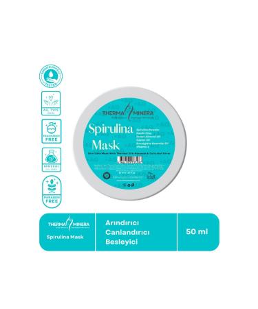ThermaMinera Silver Spirulina Mask Purifying Revitalizing Nourishing Face Care Mask