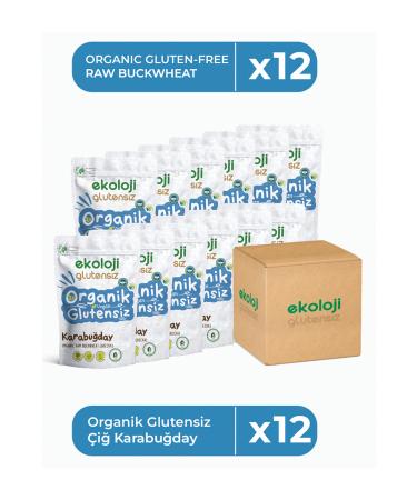 Ecology Gluten Free Organic Gluten Free Raw Buckwheat 500 Gr 12 Pack Organic Gluten Free Raw Buckwheat 500 Gr 12 Pack