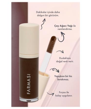 Farmasi Colored Lip Plumper 04 Hot Chocolate 8 ml - Buy Online on GoSupps.com