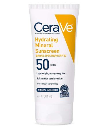 CeraVe SPF50 Moisturizing Mineral Body Sunscreen 150ML