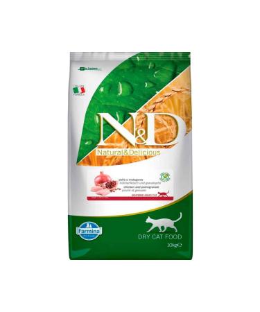 N & D Nd Chicken and Pomegranate Grain-Free Sterilized Cat Food 10 Kg - Buy Online on GoSupps.com