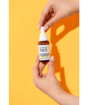 Luv it! Brightening Vitamin C Serum (vitamin C + Hyaluronic Acid + Panthenol + Niacinamide) 30 Ml - Buy Online on GoSupps.com