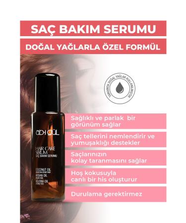 Ab-i Rose Hair Serum 110 ml | 0 Formulated with Natural Oils | Coconut Argan and Jojoba Oils - Buy Online on GoSupps.com