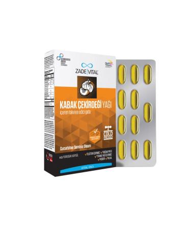 Zade Vital Pumpkin Seed Oil 60 Capsules