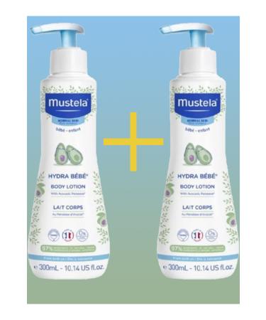 Mustela Hydra Bebe Lait Corps Body 300 ml Body Lotion X2