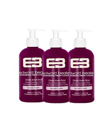 Edward Beale Fushcia / Fuchsia Balayage Color Hair Dye 250ml Set of 3