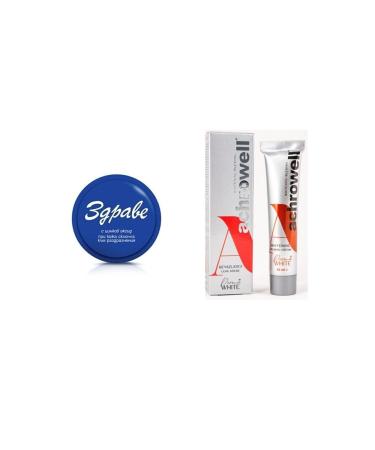 ZDRAVE Cream Skin Cream Acne Blemish Cream + Achrowell Whitening Blemish Cream