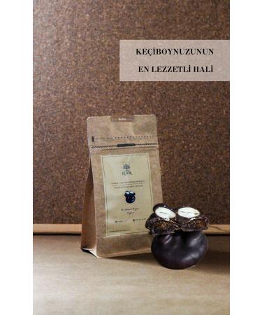 Rojok Carob Coated Apricot with Almonds - Sugar Free Vegan Gluten Free - 250 gr - Healthy Snack