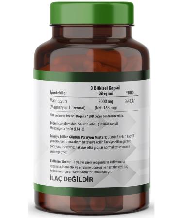 Magnesium Magnesium L-threonate Vegetarian 90 Herbal Capsules Magnesium L-threonate - Buy Online on GoSupps.com