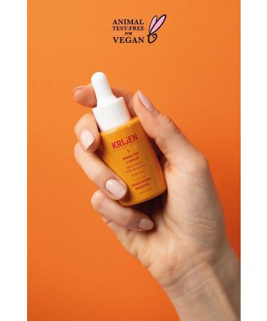 Krijen Rambutan Vitamin C Revitalizing Serum | Vitamin C + 0.5% Ferulic Acid + Hyaluronic Acid