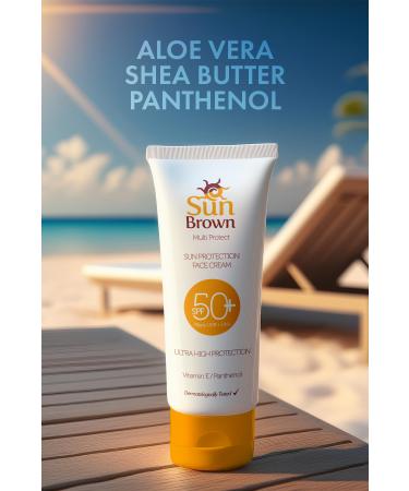 Sun Brown Sunscreen Face Cream Spf50 75 ml - Buy Online on GoSupps.com