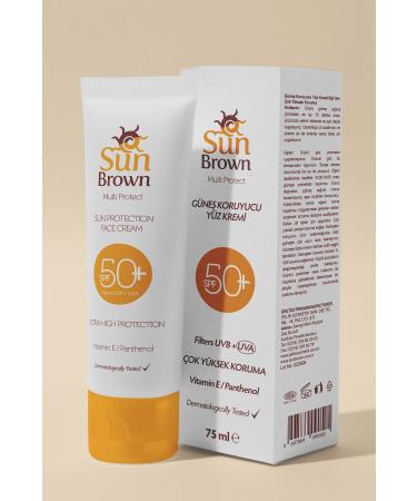 Sun Brown Sunscreen Face Cream Spf50 75 ml - Buy Online on GoSupps.com
