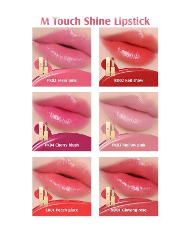 The Saem M Touch Shine Lipstick / Glitter Shiny Lipstick - RD02 Red Show - Buy Online on GoSupps.com