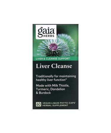Gaia Herbs Liver Cleanse 60 Vegan Liquid Phyto-Caps