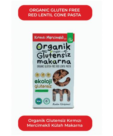 Ecology Gluten Free Organic Gluten Free Pasta Red Lentil Cone 200Gr 3Pkt - Buy Online on GoSupps.com