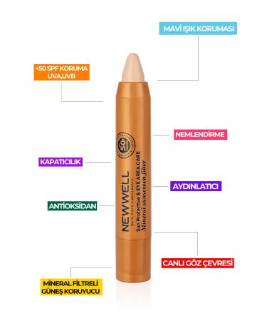 New Well Sun Protection Eye Concealer Cream 50+SPF - Buy Online on GoSupps.com