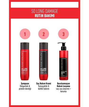 Matrix Matrix Total Result Repair Shampoo for Damaged Hair - So Long Damage 300 ml - Buy Online on GoSupps.com