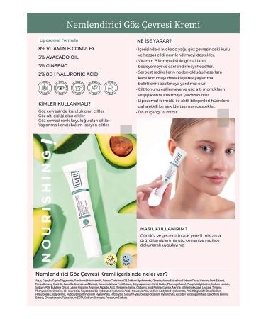 Luv it! Avocado Intensive Moisturizing Anti-Puffiness and Dark Circle Eye Cream 15ml - Buy Online on GoSupps.com