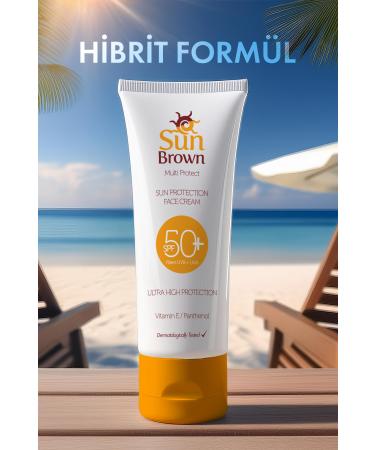 Sun Brown Sunscreen Face Cream Spf50 75 ml - Buy Online on GoSupps.com