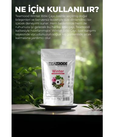 TEAMOOD Onka Farma Winter Winter Herbal Tea - Rooibos Hibiscus Herbal Tea - 50 gr - Buy Online on GoSupps.com